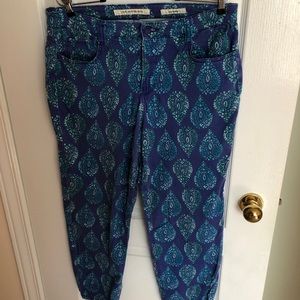 Jones New York Paisley Cropped Pants